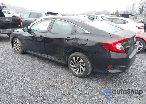 2018 Honda Civic Ex from USA, damaged, VIN 2HGFC2F75JH511770